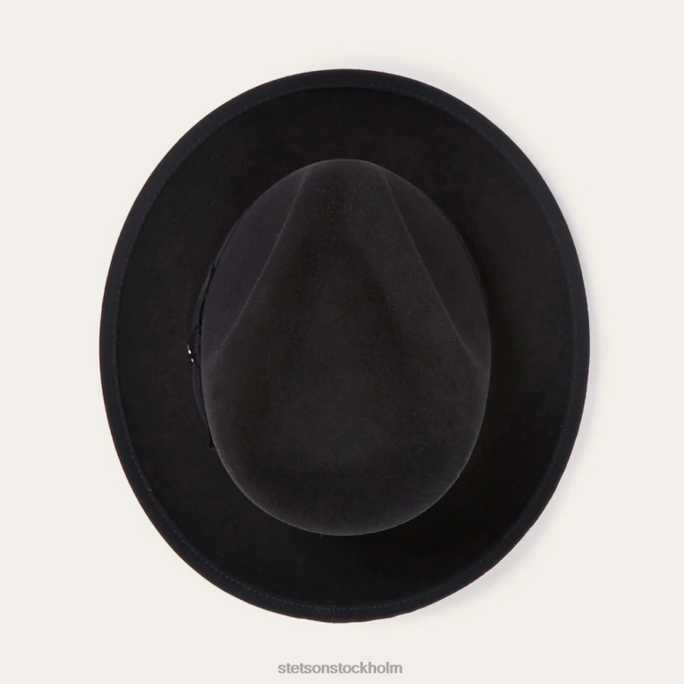 Stetson unisex- whippet ull fedora LLFB101 huvudbonader svart