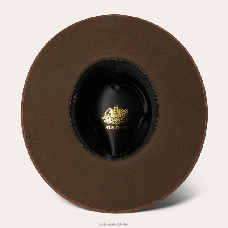 Stetson unisex- midtown bred platt brättad hatt LLFB189 huvudbonader ek