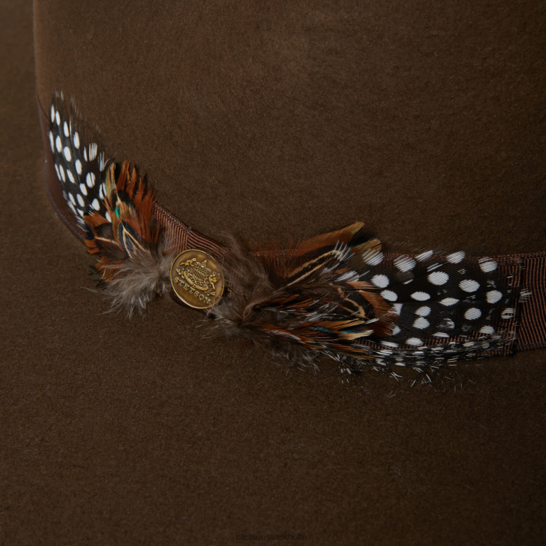 Stetson unisex- midtown bred platt brättad hatt LLFB189 huvudbonader ek