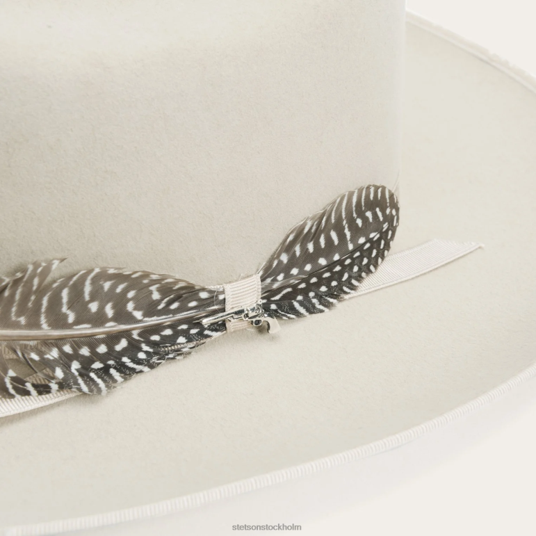 Stetson unisex- 1865 nödställda open road royal deluxe LLFB64 huvudbonader silvermage