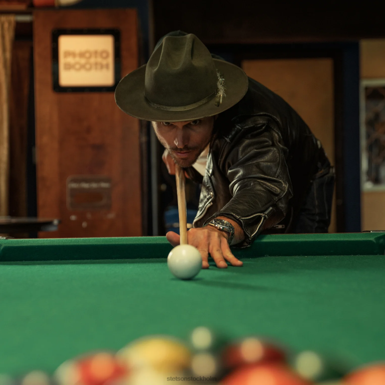 Stetson unisex- 1865 nödställda open road royal deluxe LLFB98 huvudbonader salvia