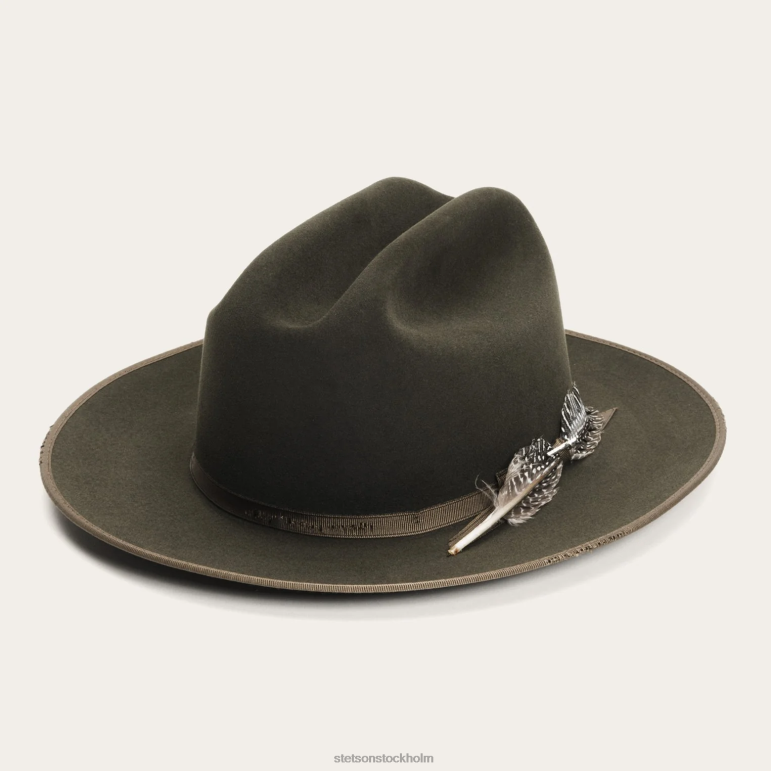 Stetson unisex- 1865 nödställda open road royal deluxe LLFB98 huvudbonader salvia