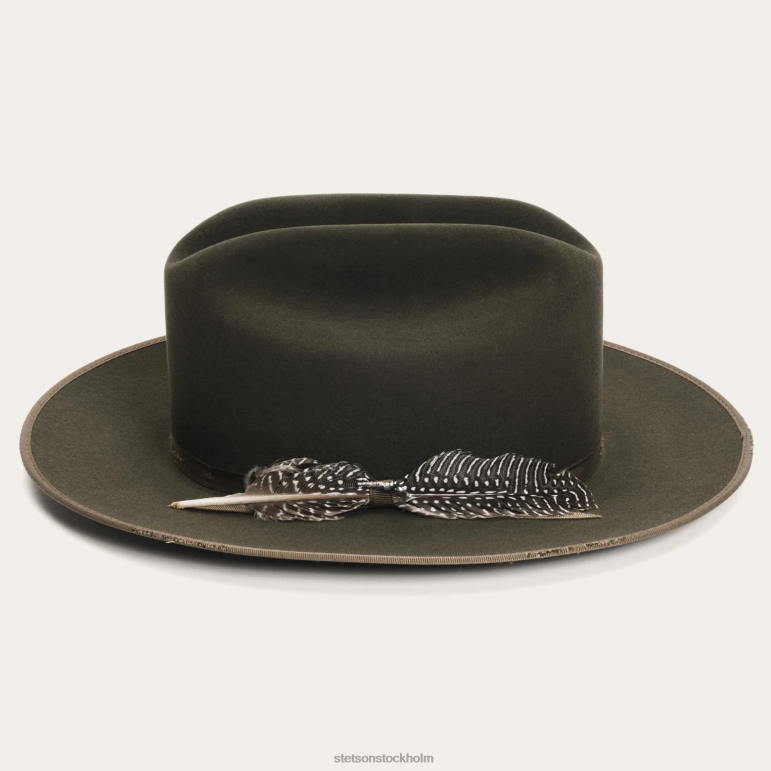 Stetson unisex- 1865 nödställda open road royal deluxe LLFB98 huvudbonader salvia