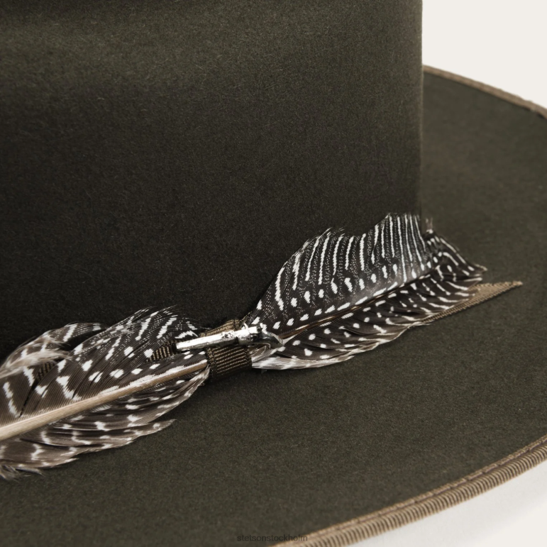 Stetson unisex- 1865 nödställda open road royal deluxe LLFB98 huvudbonader salvia