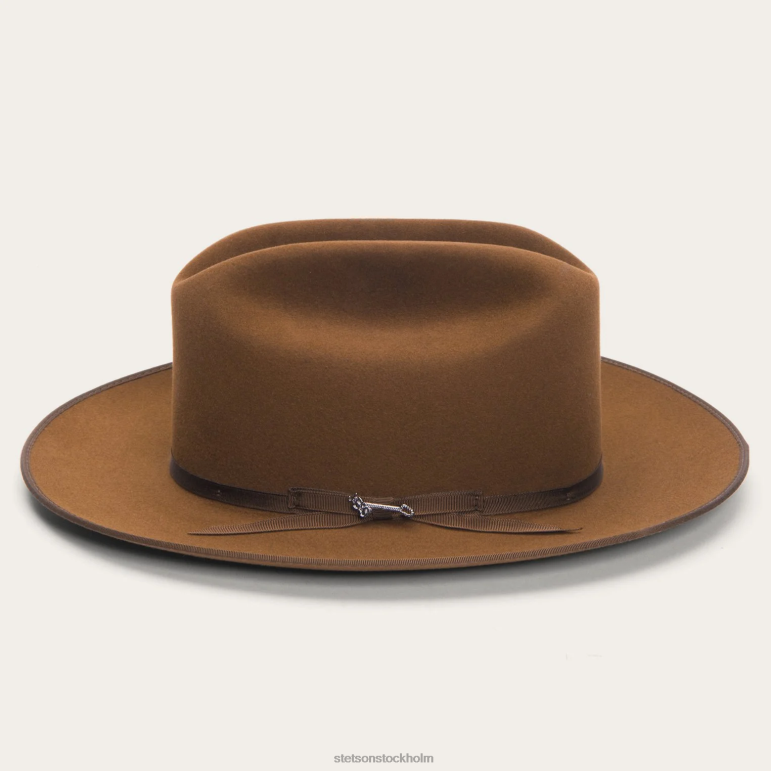 Stetson unisex- öppen väg royal deluxe hatt LLFB44 huvudbonader cognac