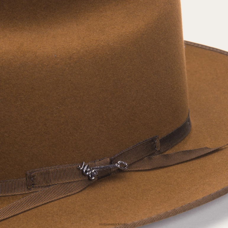 Stetson unisex- öppen väg royal deluxe hatt LLFB44 huvudbonader cognac