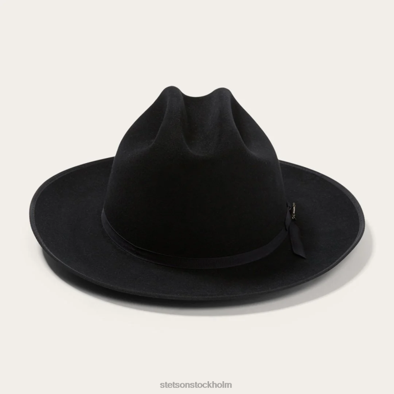 Stetson unisex- öppen väg royal deluxe hatt LLFB57 huvudbonader svart Stetson unisex- öppen väg royal deluxe hatt LLFB57 huvudbonader svart