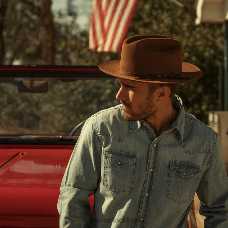 Stetson unisex- öppen väg royal deluxe hatt LLFB57 huvudbonader svart