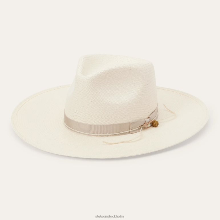 Stetson unisex- jw marshall halmhatt med platt brätte LLFB160 huvudbonader naturlig