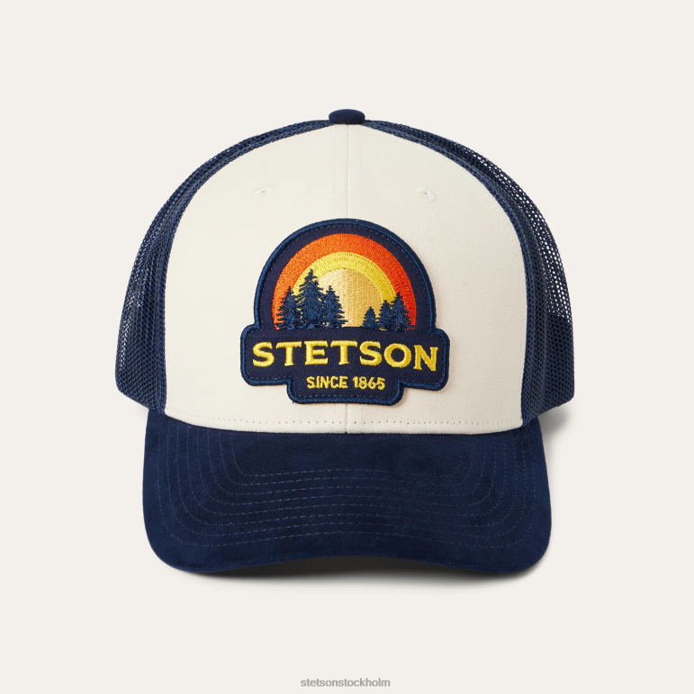 Stetson unisex- solnedgång trucker keps LLFB201 huvudbonader grädde