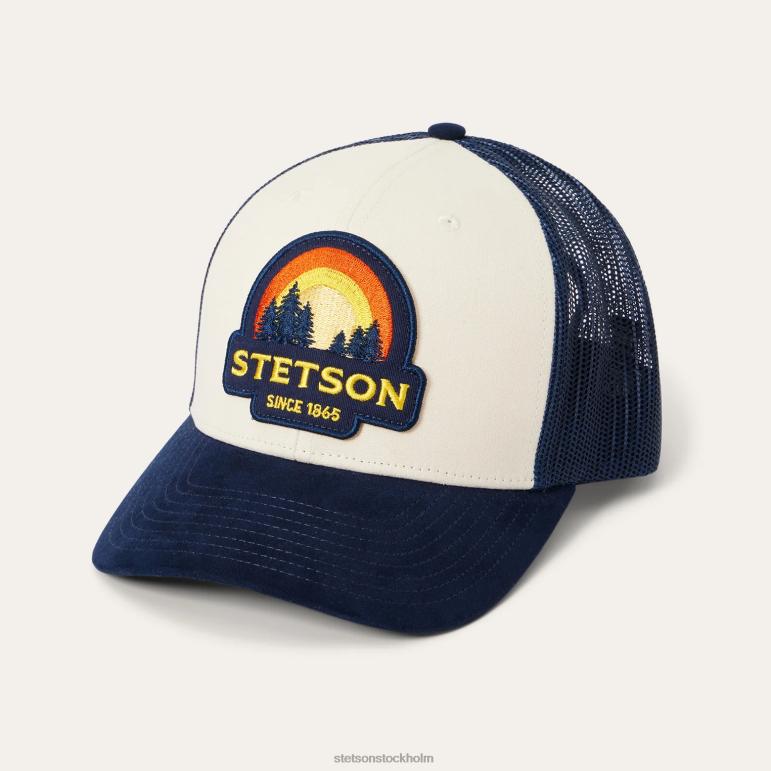 Stetson unisex- solnedgång trucker keps LLFB201 huvudbonader grädde