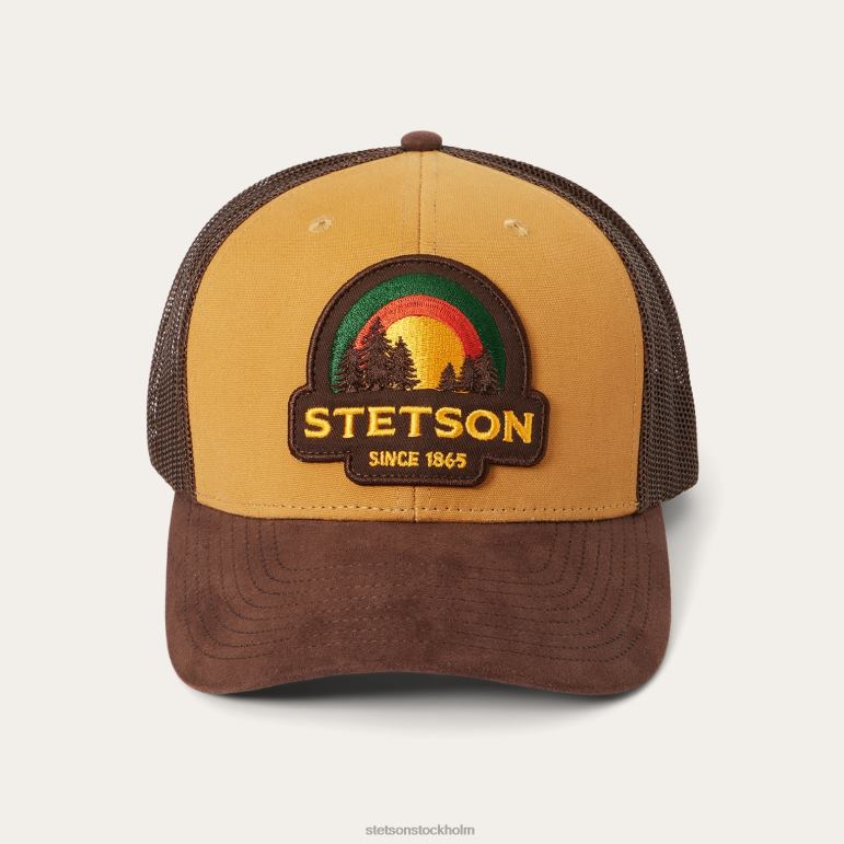 Stetson unisex- solnedgång trucker keps LLFB211 huvudbonader solbränna