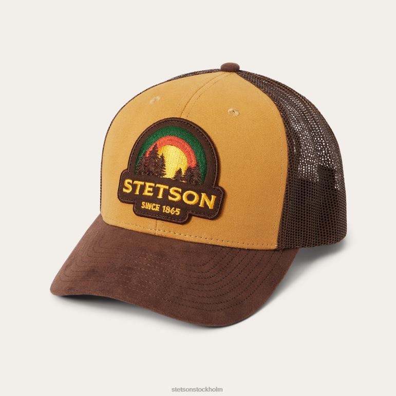 Stetson unisex- solnedgång trucker keps LLFB211 huvudbonader solbränna
