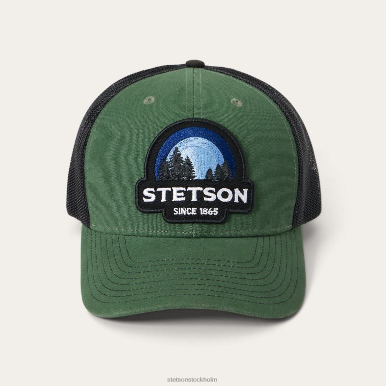 Stetson unisex- solnedgång trucker keps LLFB212 huvudbonader oliv
