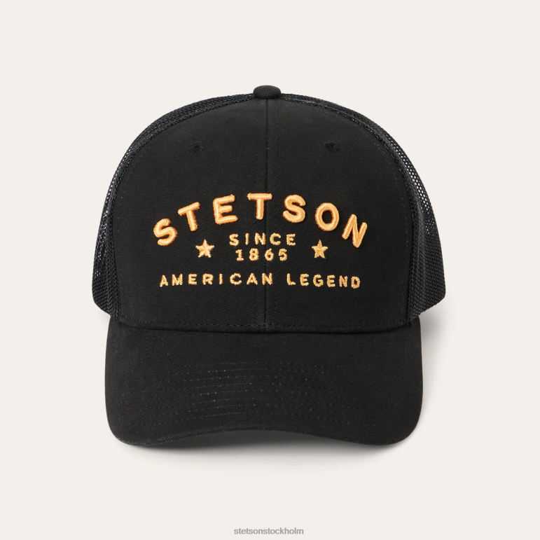 Stetson unisex- western patch trucker cap LLFB203 huvudbonader svart