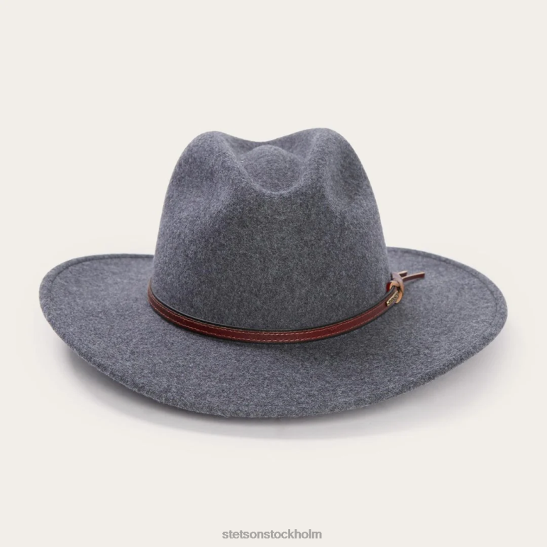 Stetson unisex- grå tjur utomhushatt LLFB199 huvudbonader grå mix